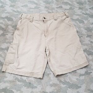 Carhartt Shorts Mens 38 Tan Pockets Carpenter Workwear